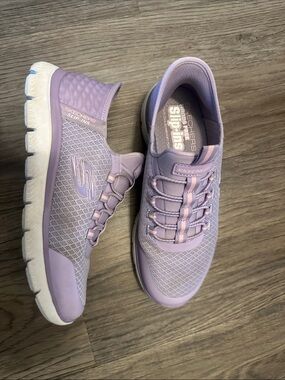 Skechers Slip-Ins  Lilac Slip-On Athletic Sneakers